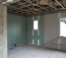 Doublages chambre 1 et salle de douche