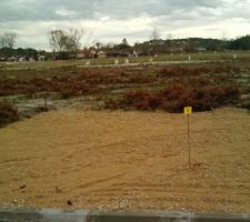 Premi&egrave;re photo de notre terrain, 729m2