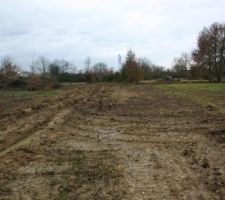 Bornage terrain, vue de face