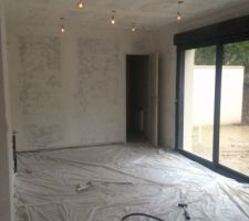 Spots halog&egrave;nes a variateur dans la cuisine