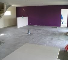 Salon/salle &agrave; manger/cuisine