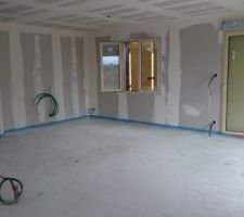 Chape pratiquement sèche