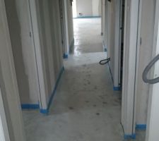 Chape pratiquement sèche