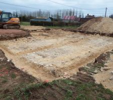 D&eacute;but du terrassement le 30/03/15