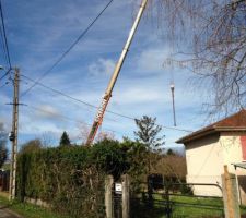 La grue est arrivée !!