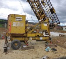 Essai de levage de la grue