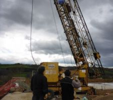 Essai de levage de la grue