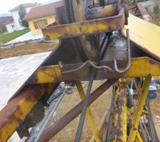 Réparation de la grue