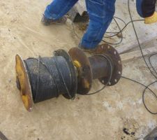 Casse de l'axe principal des tambours