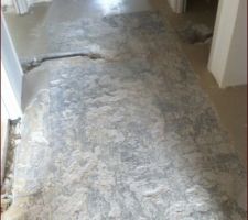 Démolition du sol pour pose carrelage