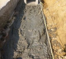 Mise en place des caniveaux