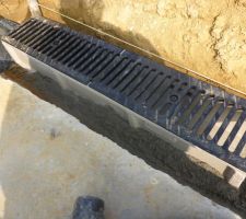 Mise en place des caniveaux