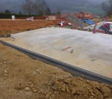 Mise en place des caniveaux