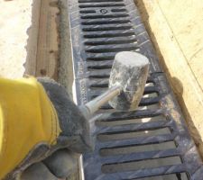 Mise en place des caniveaux