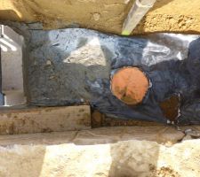 Mise en place des caniveaux