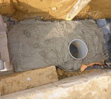 Mise en place des caniveaux