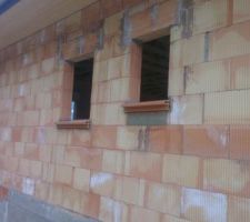 Appuis en brique pour limiter les pont thermiques