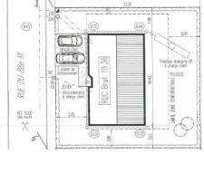 Implantation de la maison sur le terrain