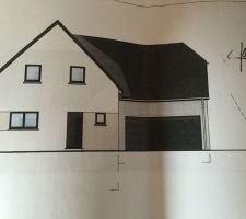 Modification du permis, la maison est rehaussée de 17 cm.

Permis renvoyé.

Ci-joint une esquisse avec les tuiles anthracites comme choisi.