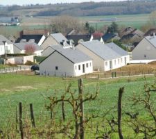 Vue du lotissement
une 5ème maison en construction