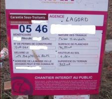 Panneau de construction