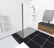 Receveur Douche Extra Plat (4cms) 160*90 avec Parois Verre