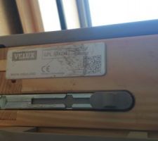 Code des velux vérifiés, ce ne sont pas les bons. A refaire !