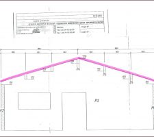 PLAN DE CHARPENTE - ferme traditionnelle -