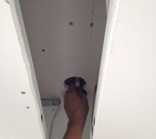 Montage de l'&eacute;cran de projection