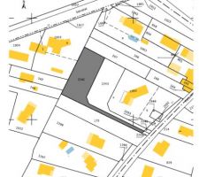 Plan cadastral de notre terrain