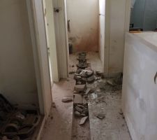 Trancher du couloir Au toilette