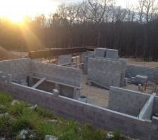 Coffrage linteaux porte de garage