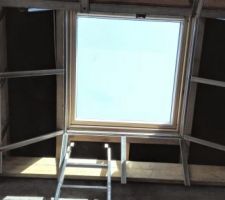 Rails pour placo autour du velux