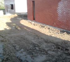 Enlèvement et terres nivelées autour de la maison
80 m3