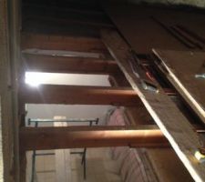 Ouverture de la tr&eacute;mie d'escalier