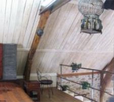 La mezzanine 1 transformé en chambre
