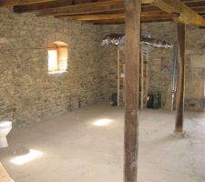 L'appartement du bas avant travaux ... le wc a &eacute;t&eacute; cloisonn&eacute;.. lol