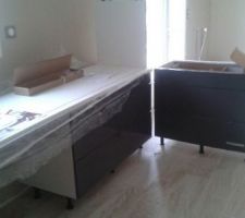 Cuisine en cours de montage