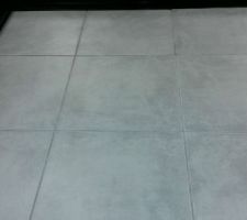Carrelage de la pièce de vie et de la cuisine