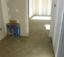 Préparation pour l'installation du chauffage au sol (etape 1)