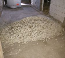 1250Kg de galets lavé roulés en 20/40 pour réaliser le hérisson