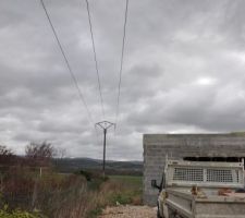 A la demande du maire dossier d'enfouisement de la ligne edf déposé.