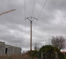 A la demande du maire dossier d'enfouisement de la ligne edf déposé.