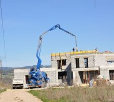 Derni&egrave;re toupie pour couler la dalle de l'&eacute;tage