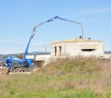 Derni&egrave;re toupie pour couler la dalle de l'&eacute;tage