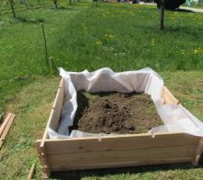Installation du carré potager !!