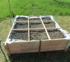 Carré potager installé !!