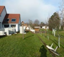 Pose des murs préfabriqués, éléments L béton