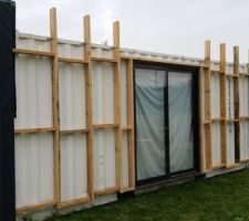 Ossature bois container