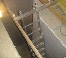 Emplacement du futur escalier